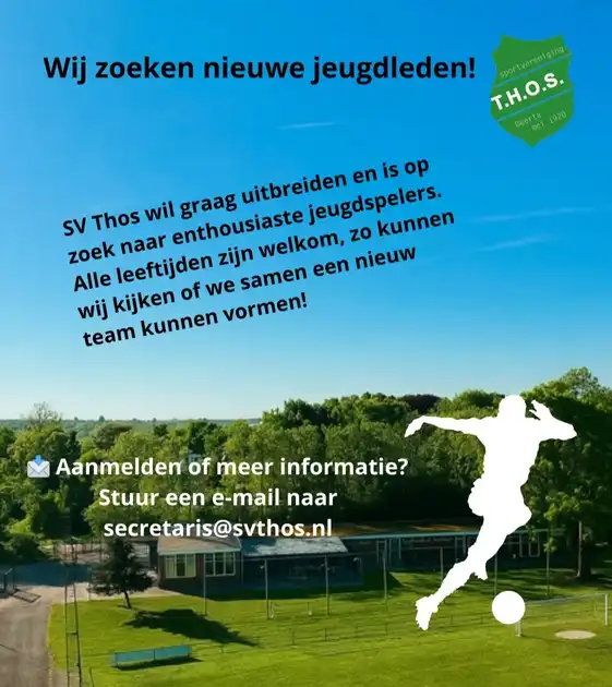 𝐖𝐢𝐣 𝐳𝐨𝐞𝐤𝐞𝐧 𝐧𝐢𝐞𝐮𝐰𝐞 𝐣𝐞𝐮𝐠𝐝𝐥𝐞𝐝𝐞𝐧 - Sportvereniging THOS Beerta
